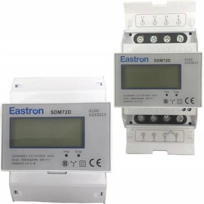 EASTRON Elektromer 3F na DIN lištu trojfázový digitálny VCX EASTRON SDM72 D MID 100A