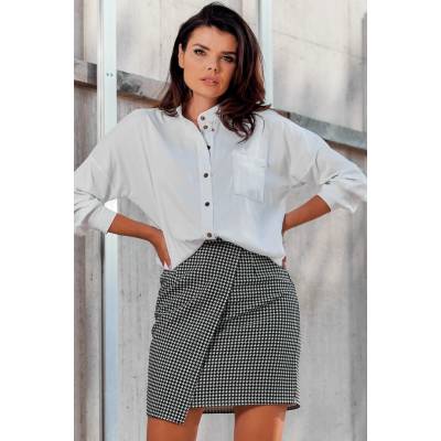 Awama Woman's Shirt A525 White šedá