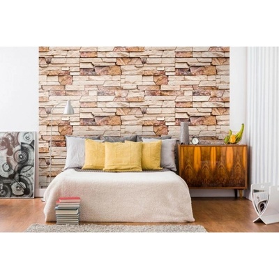 DIMEX ART Луксозна флизелинова тапета сива каменна стена