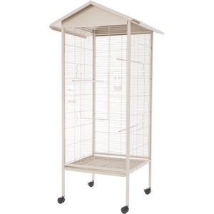 INTER-ZOO Pet Products Клетка за птици Velio 78 x 75 x 165 cm БЕЖОВА