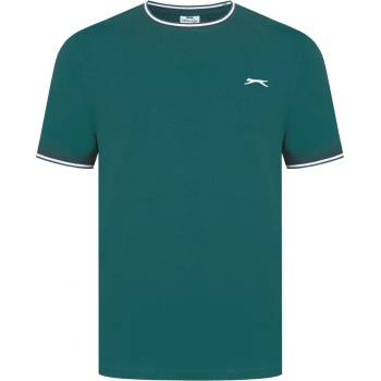 Image 1 of Slazenger Мъжка тениска Slazenger Tipped T Shirt Mens - Forest Green