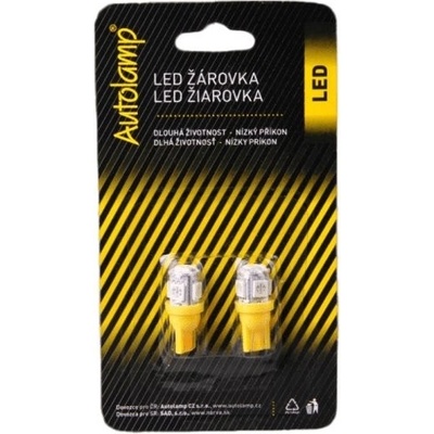 AUTOLAMP LED 12V (W5W) W2,1x9,5D oranž 5xSMD 2 ks