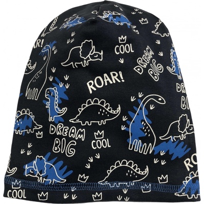 chlapčenská čiapka Dinosaurus Modrá