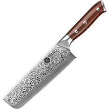 NAIFU Nakiri nůž z damaškové oceli 7"o celkové délce 31,5 cm