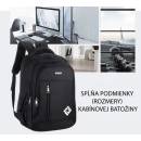 Platinium Batoh s USB portom 16" čierny BSP25