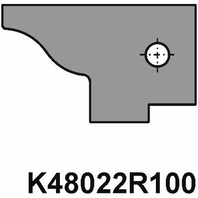 VBD pro sadu fréz na dveře - dlouhý čep K48022R100