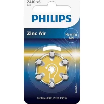 Philips Батерия за слухов апарат philips za10b6a/00 (za10b6a/00)