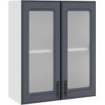  Горен кухненски шкаф Soft Premier B-60 с две врати витрини
