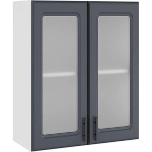  Горен кухненски шкаф Soft Premier B-60 с две врати витрини