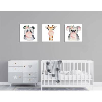 ASIR Sada nástěnných obrazů ANIMALS 3 ks