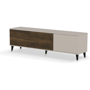 ЕВРОМАР ТВ шкаф random 2 rtv - 2 орех / кашмир / черен