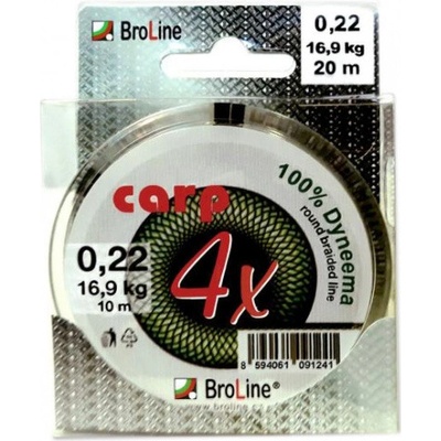 BroLine šnúra Carp Dyneema Blister 2x10m 0,40mm