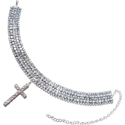 HARAHU Дамски Колие kr-38901 - Сребърен kp38901 (kr-38901)