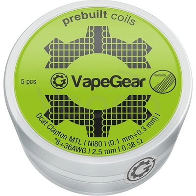 VapeGear předmotané spirálky Ocat Clapton Ni80 0,38ohm