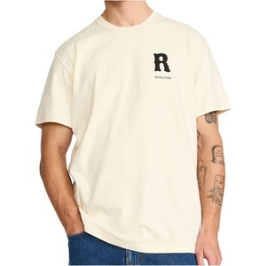 Revolution Мъжка тениска Revolution Printed T-Shirt 1458 FUC T-shirt - Offwhite - размер XXL (217-0197-0215)