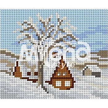Milena Style Снежно утро - гоблен със схема