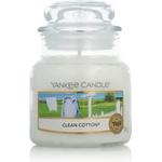 Yankee Candle Classic Small Jar Candles ароматна свещ 104 g тип Clean Cotton