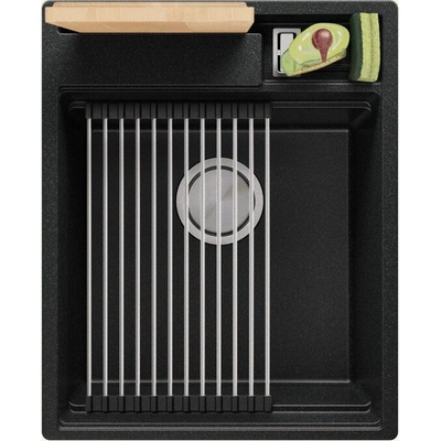 Твоят Стил Графитна гранитна кухненска мивка Осло 45 Премиум 430 x 530 мм