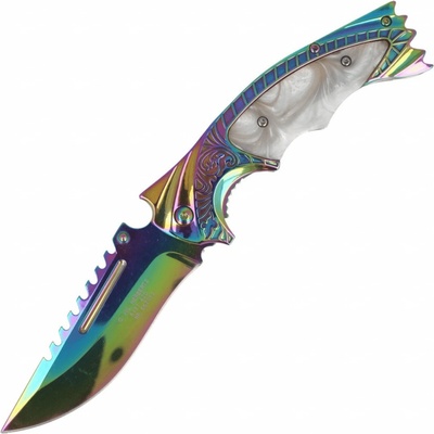 ! CJH One Hand Knife – ART000136 Dúhová