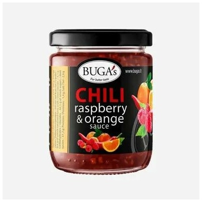 Buga´s Chilli omáčka s malinami a pomerančem 170 g