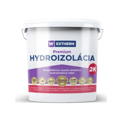 WOODCOTE privátna značka EXTHERM PREMIUM Hydroizolácia 2K sivá /6kg/ 011020 - EM 2K 06