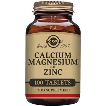 Solgar Хранителна добавка калций , магнезий и цинк , Solgar Calcium Magnesium Plus Zinc 100tabs