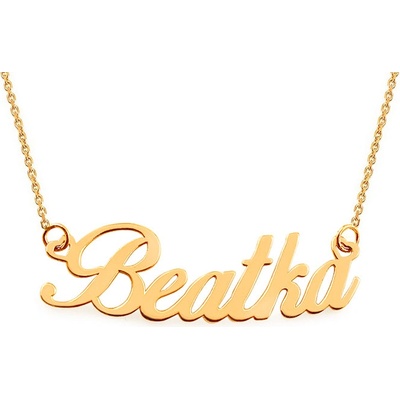 iZlato Forever Zlatý řetízek se jménem Beatka IZ16785