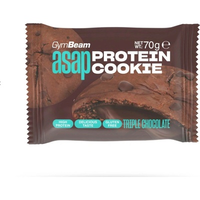 GymBeam ASAP Protein Cookie trojitá čokoláda 70 g