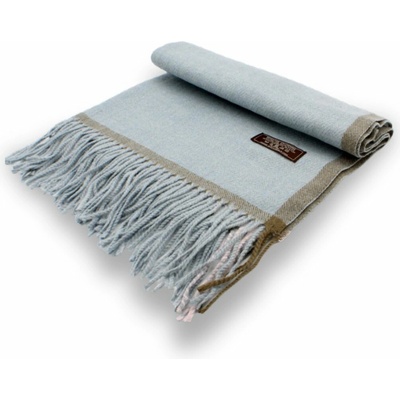 Krumlovanka zimní s ovčí vlnou Cashmere Sensation nebesky modrá P-72617-CIEL