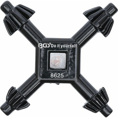 BGS technic Klička pro vrtačkové sklíčidlo, velikost 13-17 mm, univerzální 4v1 BGS MD-8625