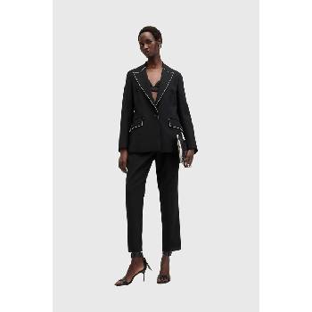 AllSaints Сако с вълна AllSaints ATLAS KRYS BLAZER в черно с едно копче с изчистен дизайн W005QB (W005QB)