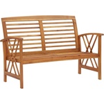 vidaXL Градинска пейка, 119 cм, акация масив (310269)