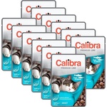 Calibra Котка Възрастни парчета с пъстърва и сьомга в сос 12 x 100 г