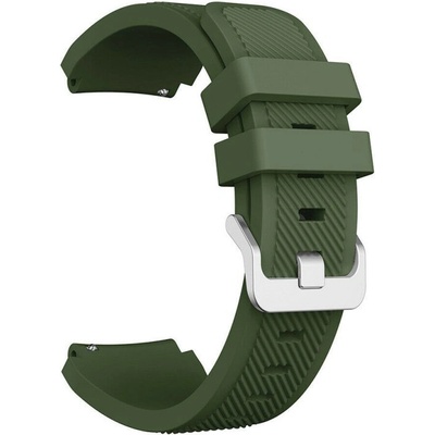 ESES - Silikonový řemínek zelený vojenský 22mm 1530000386