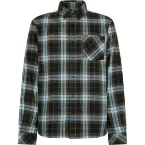 KnowledgeCotton Apparel Мъжка риза с копчета KnowledgeCotton Apparel Regular Fit Checkered Shirt - Green Check - размер 3XL (033-2928-0216)