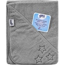KIKKO BIO bavlnená froté osuška s kapucňou XKKO Organic 90x90 Silver Stars