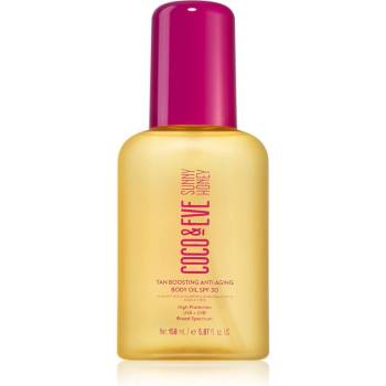 Coco & Eve Sunny Honey Tan Boosting Anti-Aging Body Oil SPF 30 защитно олио за ускоряване на тена против стареене на кожата SPF 30 150ml