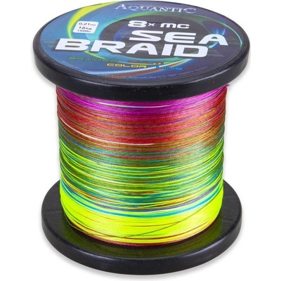 Saenger Aquantic šňůra osmipramenná MC Sea-Braid 1500m 0,33mm multicolor