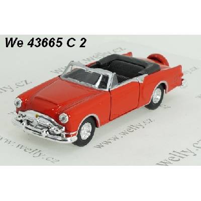 Welly Packard Caribbean 1953Convertible red code 43665C modely aut 1:34