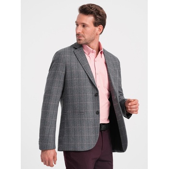 Ombre Clothing Сив мъжки жакардов блейзър Ombre Clothing Ombre Clothing | Siv | МЪЖЕ | S