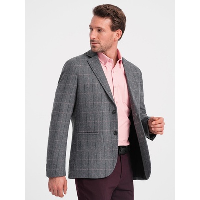 Ombre Clothing Сив мъжки жакардов блейзър Ombre Clothing Ombre Clothing | Siv | МЪЖЕ | S