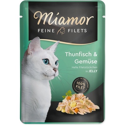 Miamor Feine Filets Adult tuňák se zeleninou jelly 100 g
