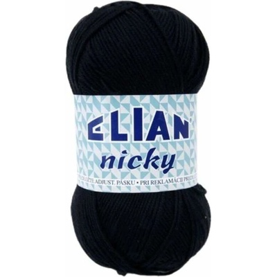 Pletací příze Elian Nicky 217 - černá