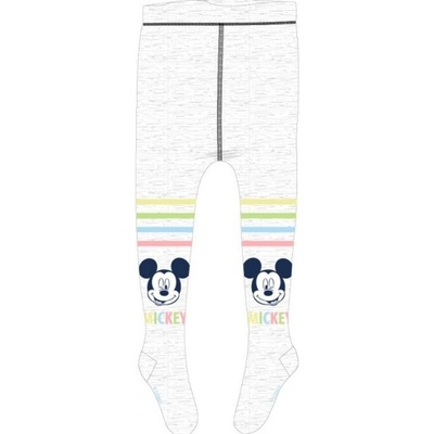 E plus M Dojčenské baby pančuchy chlapčenské Mickey Mouse Disney sivé