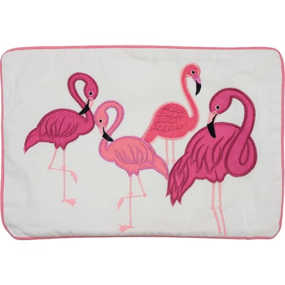 Textilomanie pink Feathers biela 30 x 45 cm