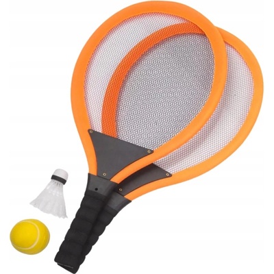 Woopie set 2v1 bedminton a tenis Oranžová