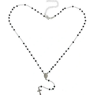 InfinitySilver Strieborný ruženec s onyxami SN19075650+