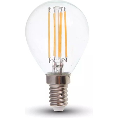 V-TAC Retro LED žiarovka E14, 6W, 600lm, 300°, P45 Teplá biela