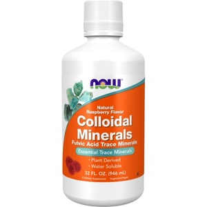 NOW Colloidal Minerals | Fulvic Acid Trace Minerals - Raspberry Flavor [946 мл] Малина