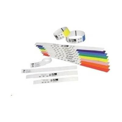 Zebra Z-Band Splash vodeodolné náramkové pásky, ružové, 25.4 x 254 mm, 4x350 ks